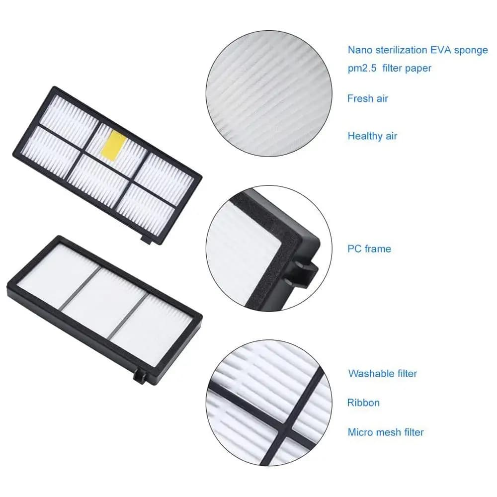 Filtres HEPA, brosses latérales principales pour aspirateur iRobot Roomba série 800 900 805 864 871 