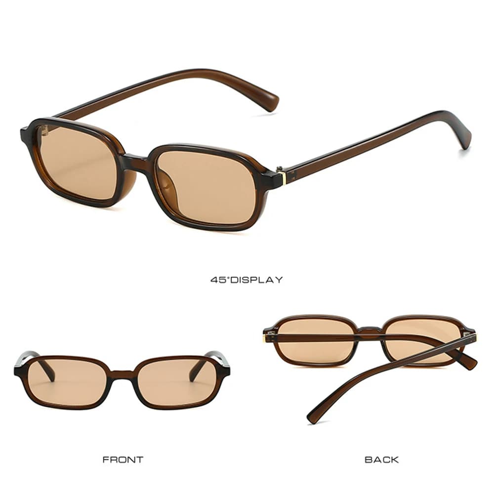 KLASSNUM Vintage lunettes de soleil hommes femmes 2026 lunettes à la mode Rectangle lunettes de sole