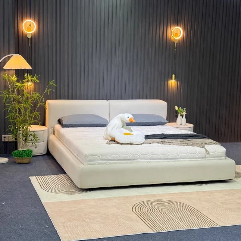 Adultes King Size lit Double rangement de luxe princesse moderne minimaliste cadre de lit filles Cam