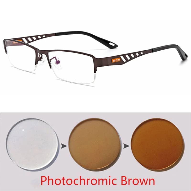 Lunettes photochromiques hommes femmes myopie lunettes fini lunettes étudiants lunettes de vue court
