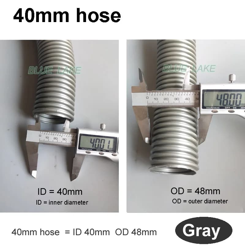 Tuyau fileté intérieur 40mm extérieur 48mm, connecteur d'extension bidirectionnel, accessoires pour 