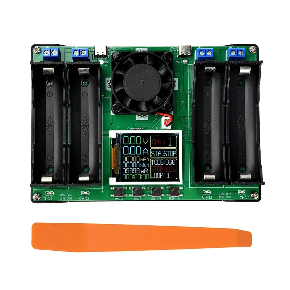 Testeur de capacité de batterie type-c à 4 canaux, affichage LCD, Module de détection de batterie nu