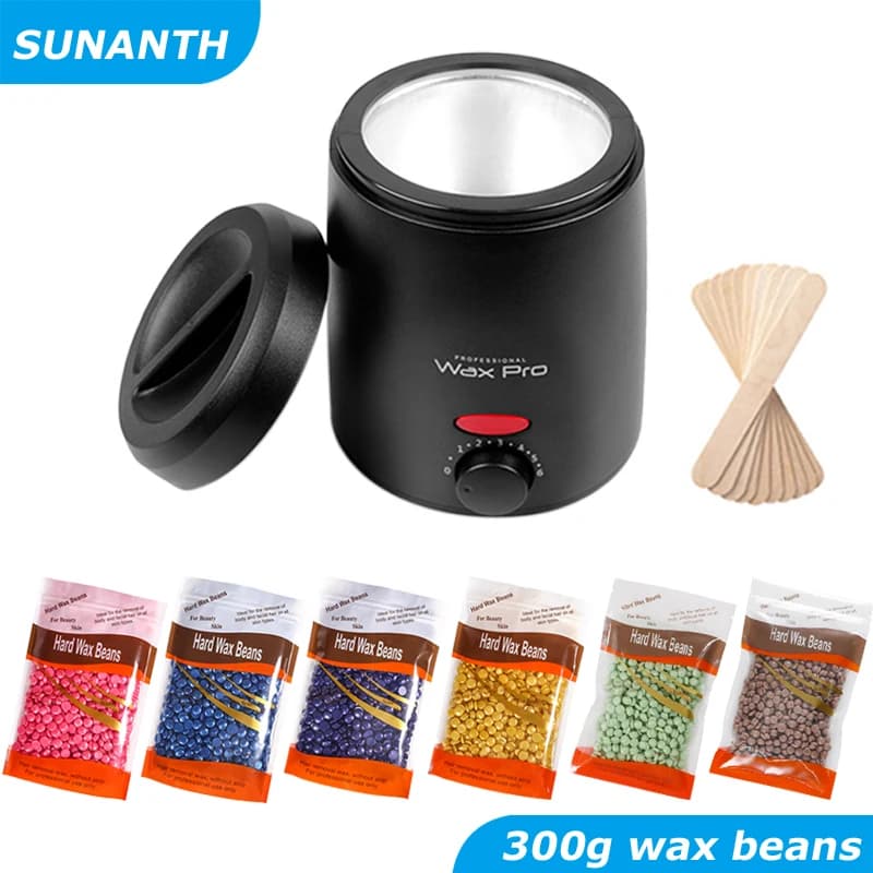 Machine chauffante à cire pour épilation Pot de fusion de cire avec Kit de haricots de cire 200ml ép