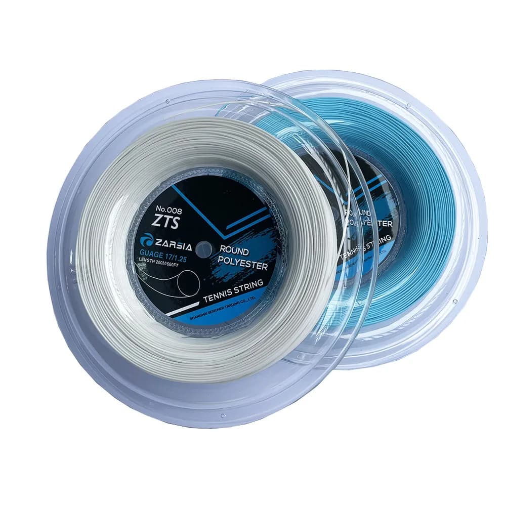 1 grande bobine ZARSIA 4G corde de raquette de Tennis en Polyester 1.25MM cordes de Tennis rondes li