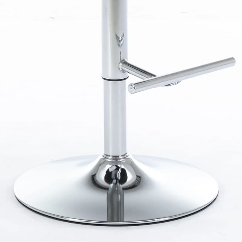 Tabourets de bar à base chromée avec dos, siège réglable, tabouret de bar à percussion en velours, c