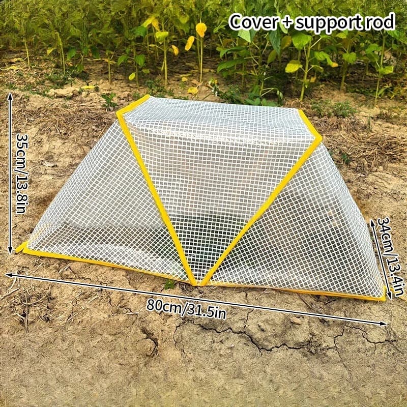Couverture chaude pour plantes d'hiver, Mini serre Pop-Up avec fermeture éclair, tente chaude de jar