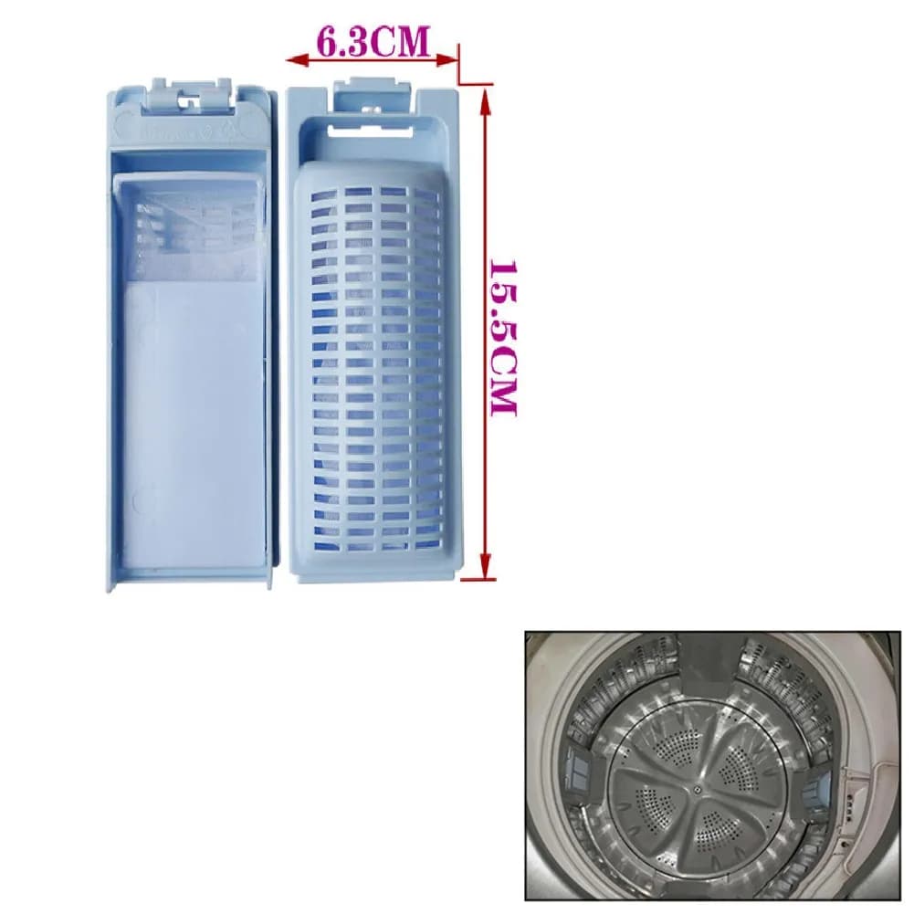Kit de filtre de remplacement pour machine à laver, 15.5x6.3cm, pour Haier Pound, HWT70AW1 HWT60AW1 