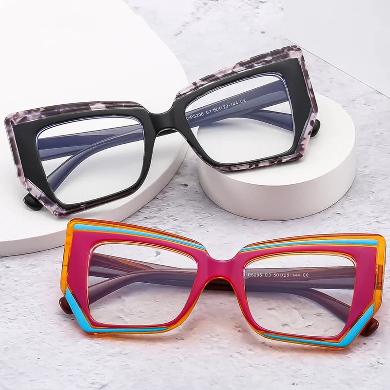 Lunettes de lecture photochromiques pour femmes, Design de luxe polygonal à la mode, monture Anti-lu