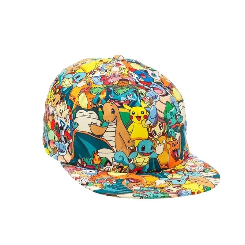 Casquette de Baseball Pokemon, personnage d'anime, chapeau Pikachu réglable, Cosplay Hip Hop, chapea
