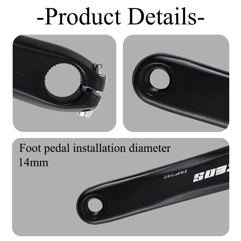 KEOS – pédalier de vélo de route 110BCD, en alliage d'aluminium, Double plateau 50/34TC, roue à chaî