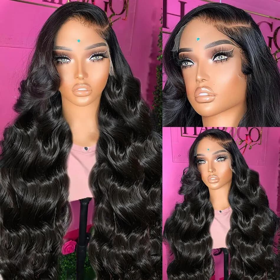 Perruque Lace Front Wig Body Wave Brésilienne Naturelle, Cheveux Humains, 13x4, 13x6, 5x5, 6x4, Pre-