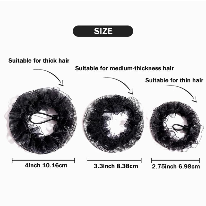 Filet à cheveux élastique en Nylon pour chignon Invisible, réutilisable, adapté aux femmes, chignon 