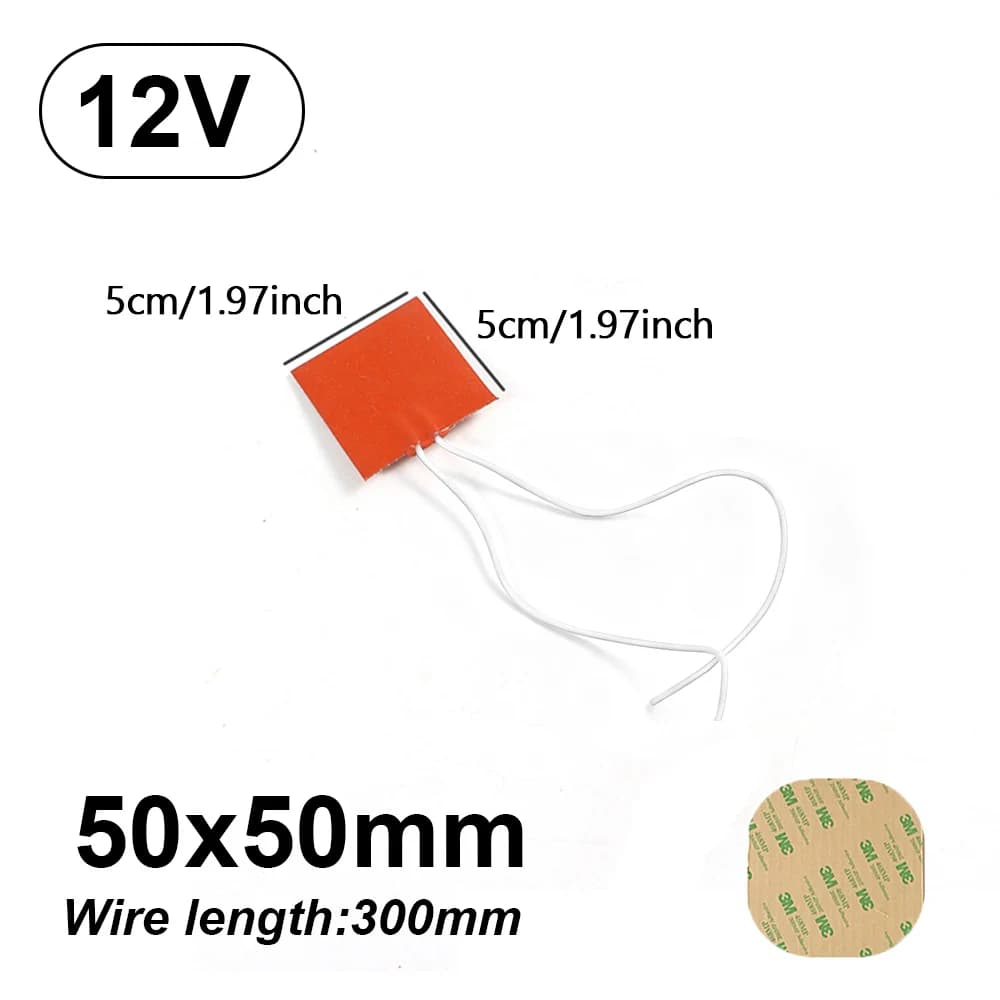 Coussin chauffant en caoutchouc de Silicone 12V 220V, bande chauffante plate, lit chauffant carré, F