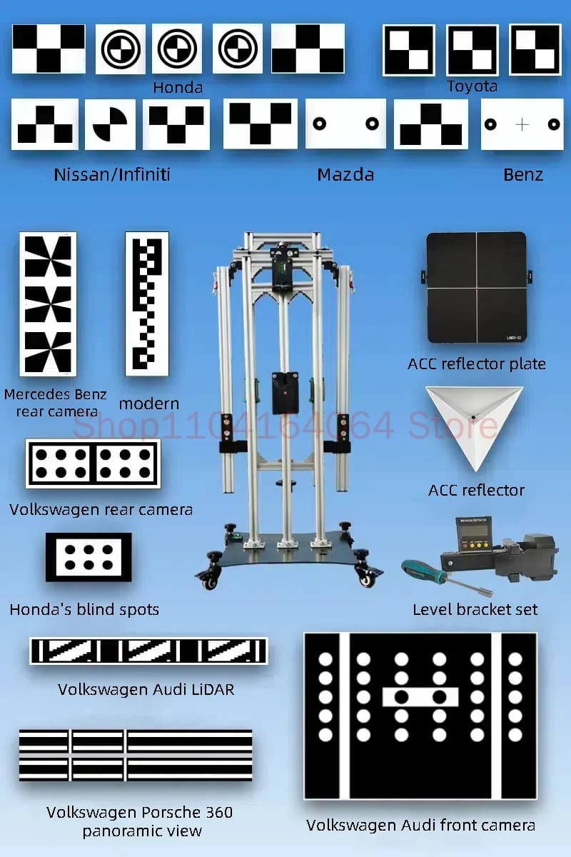 Outil d'étalonnage Acc Adas, calibrage de radar pliable, ensemble d'invitation, caméra avant, caméra