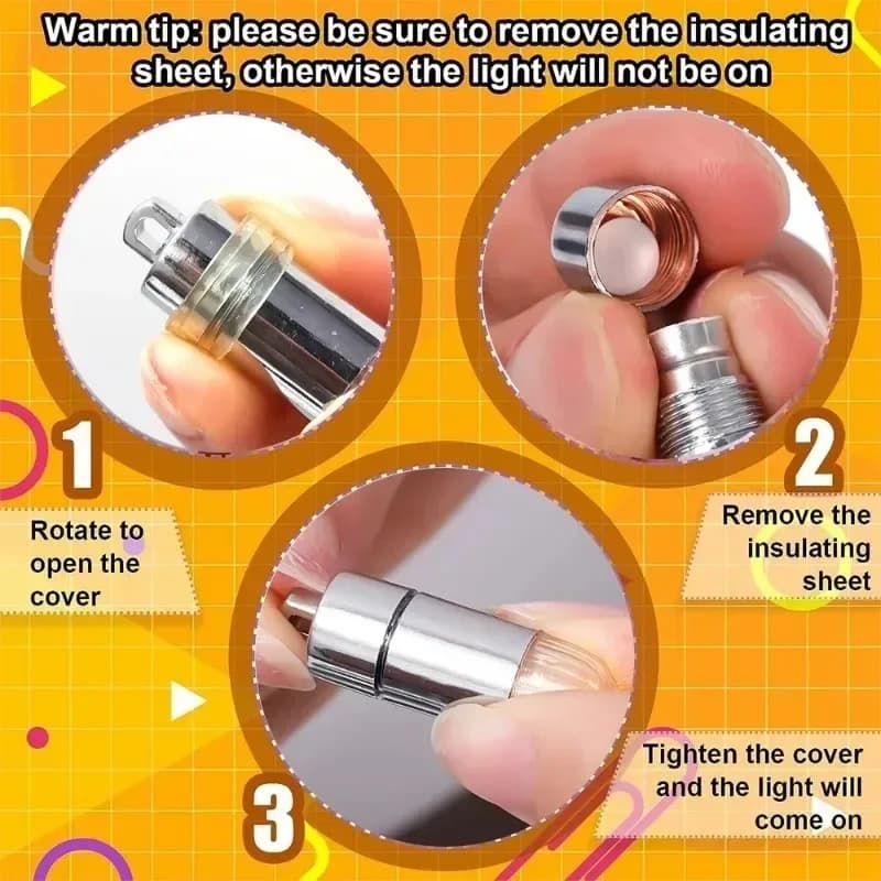 Mini ampoules LED avec crochets de suspension, contrôle de batterie étanche, lampes blanches chaudes