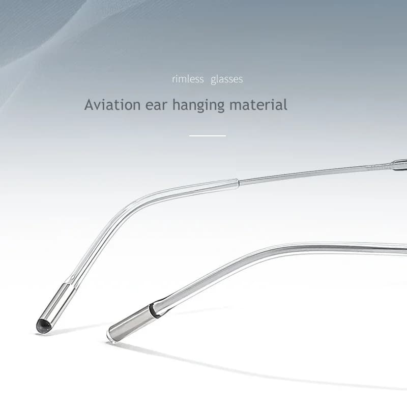 F · DRACON lunettes sans cadre en titane pur lunettes carrées simples et rétro pour hommes monture o