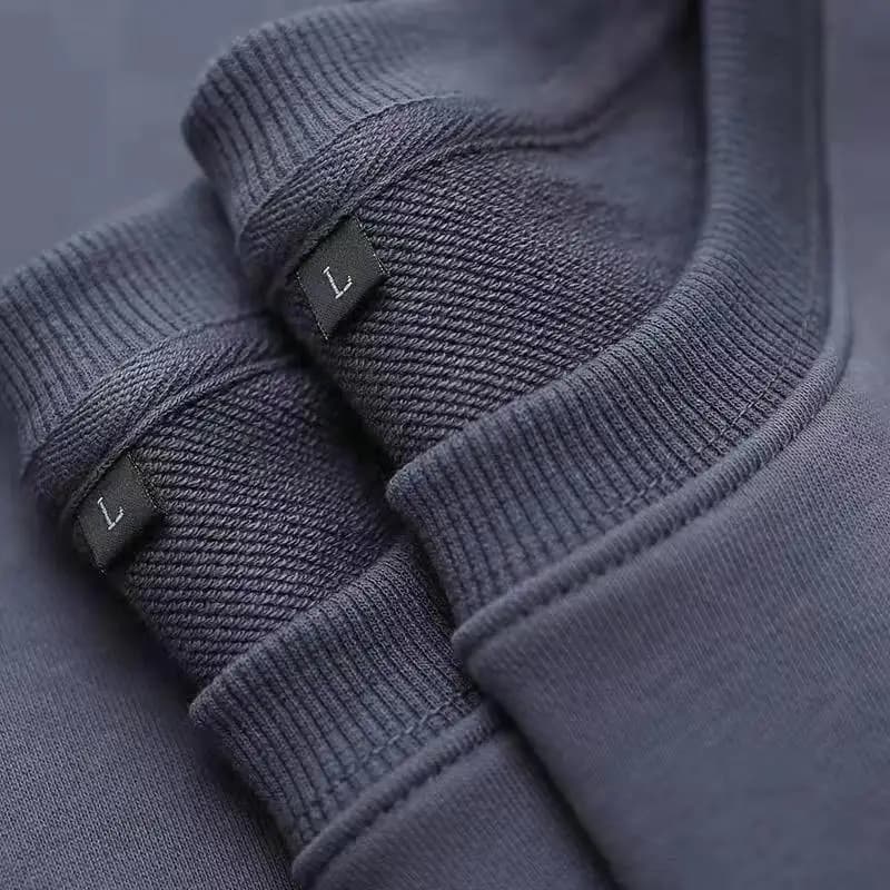 T-shirt à Manches sulfet Col Rond pour Homme et Femme, Vêtement 100% Coton, Solide, pour le dehors, 
