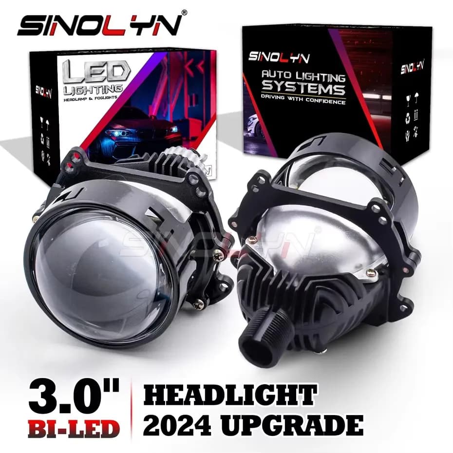Sinolyn-Projecteur de lumière de sauna pour Hella, accessoires de voiture, yeux d'ange, lentilles Bi