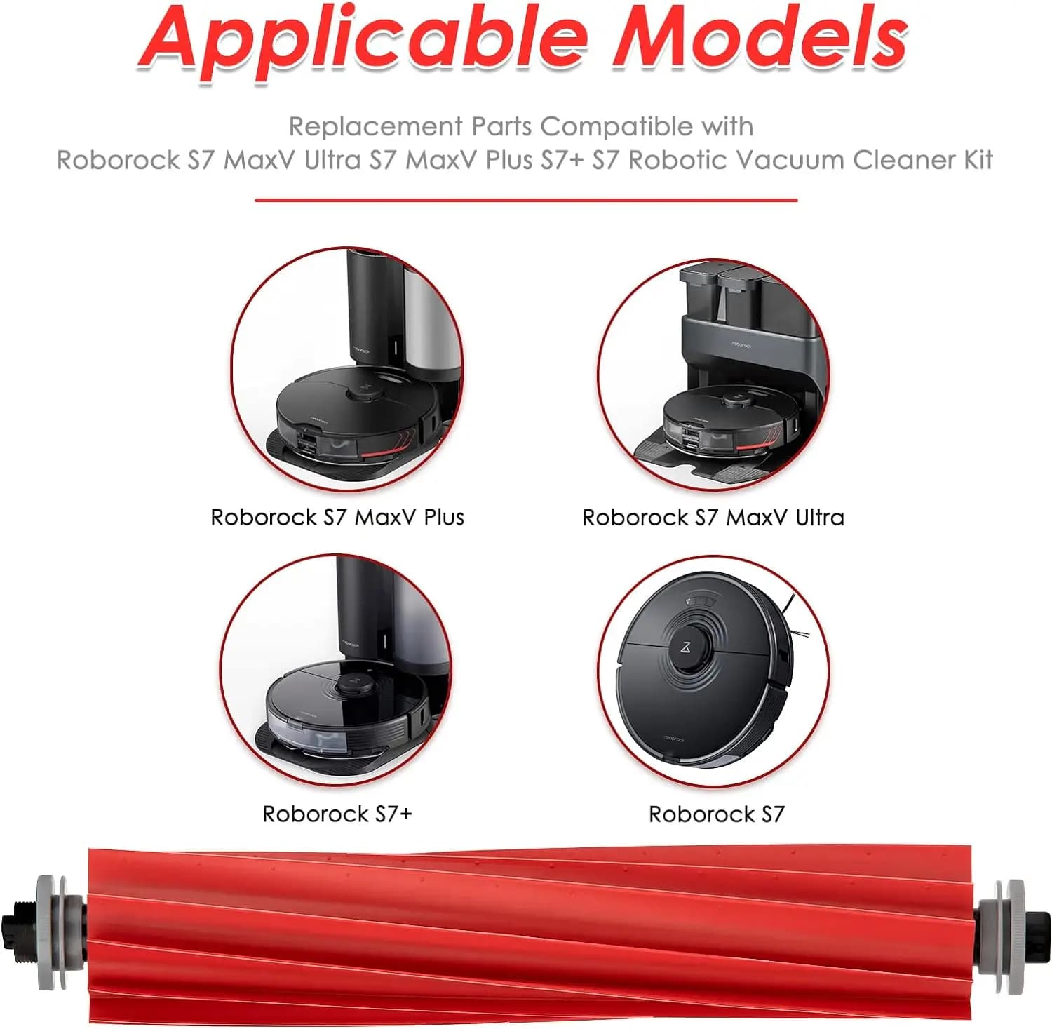 Brosses à rouleaux brosse principale pour Xiaomi Roborock S7 S7 MaxV S7 MaxV Plus S7 MaxV Ultra Q7 Q
