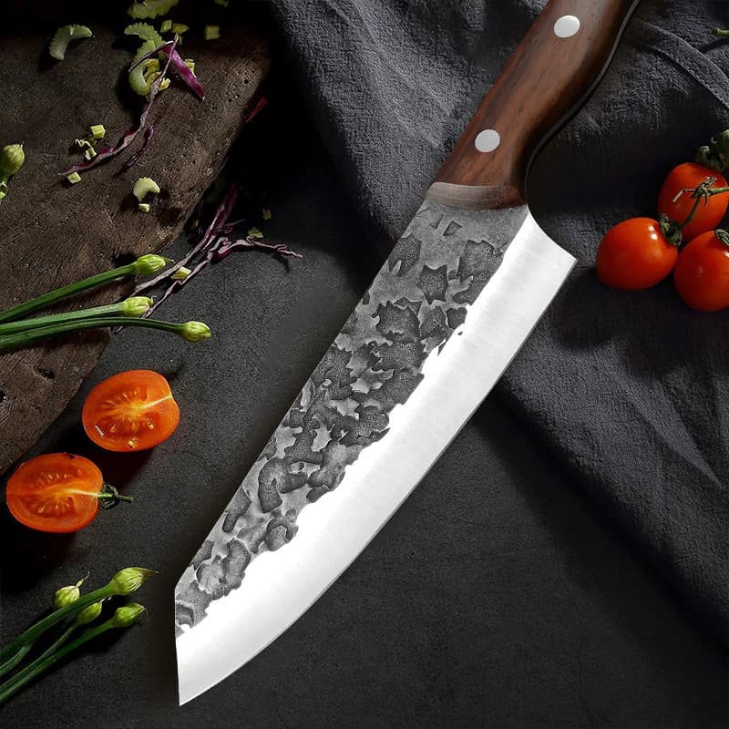 Couperet à viande couteau de cuisine de boucher en acier inoxydable hachage de viande Chef poisson l