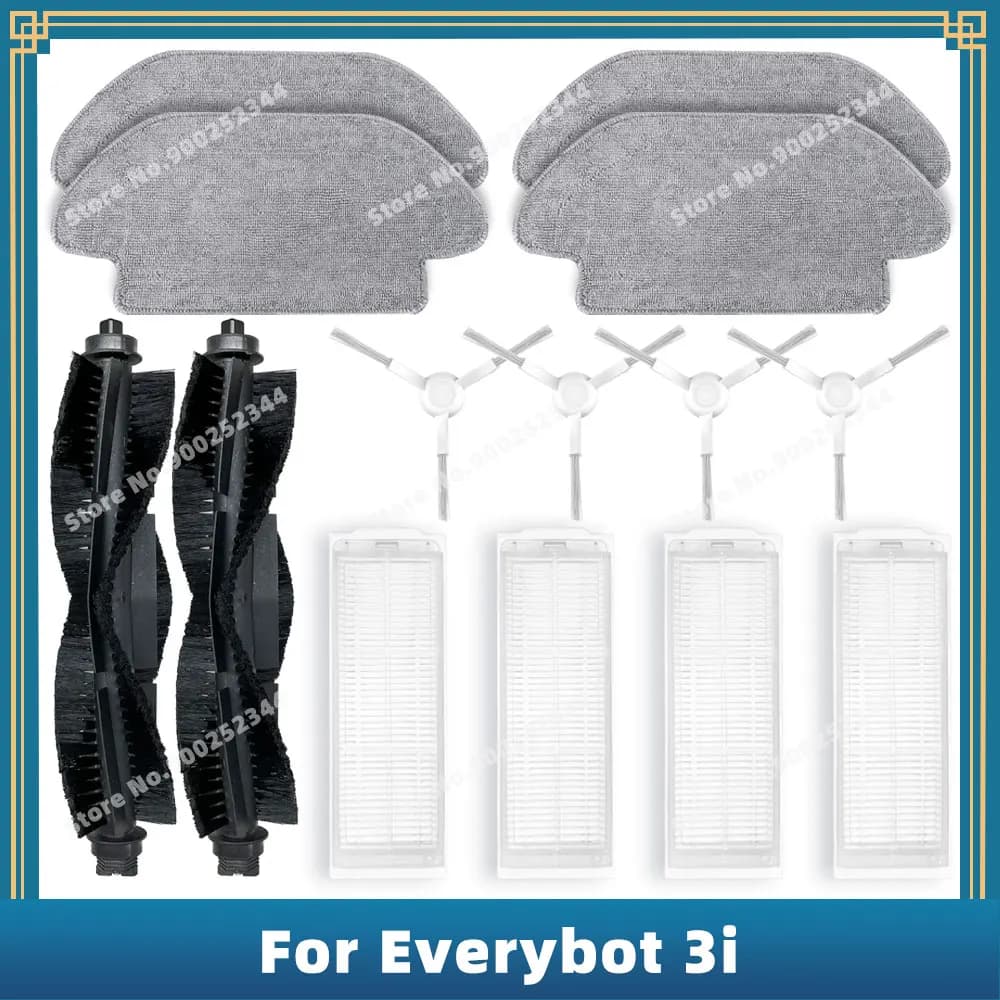 Compatible pour 브Everybot 3i, pièces de rechange, accessoires, brosse latérale principale, filtre He