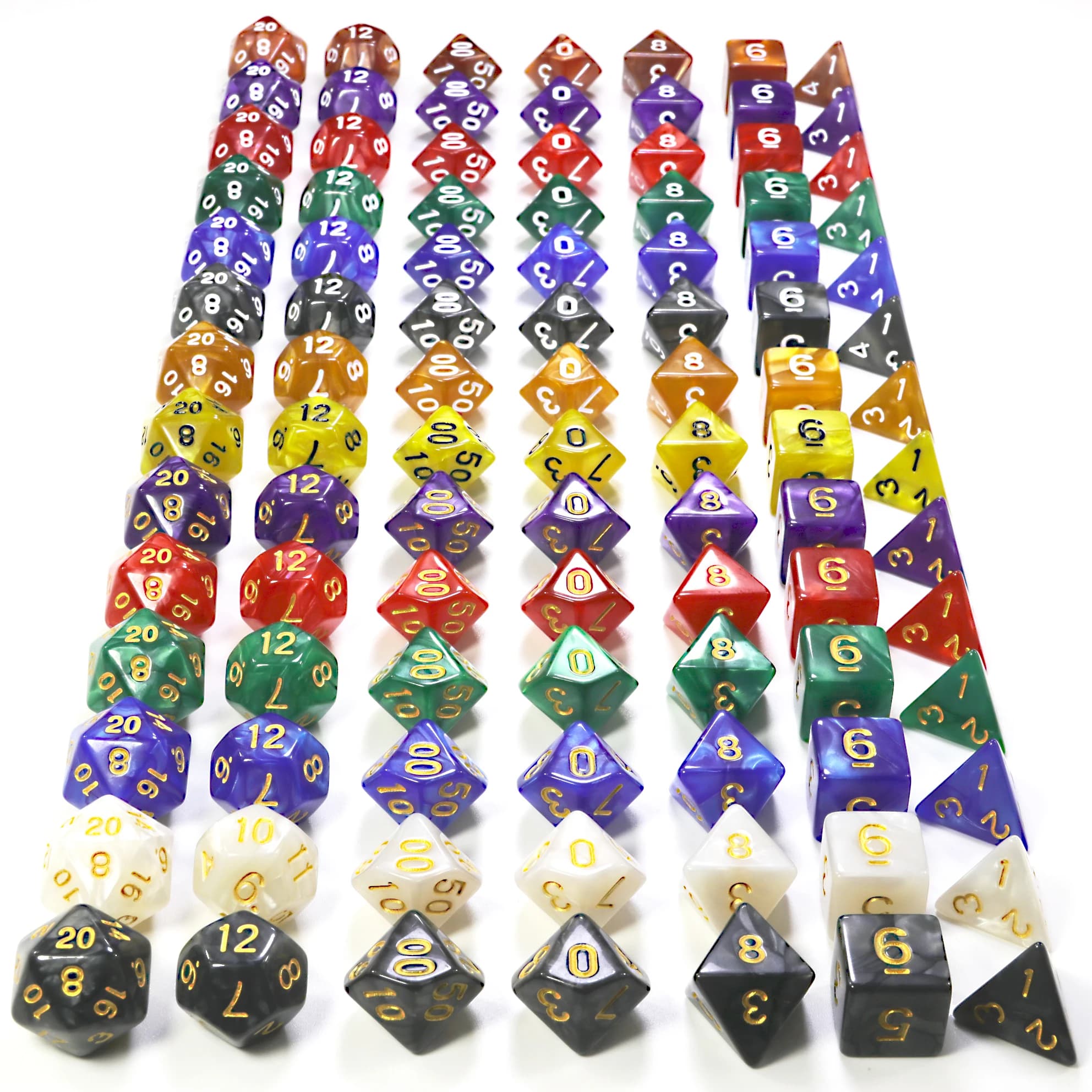 Dés personnalisés DND dés de marbre différentes couleurs disponibles et beau effet de marbre effet d