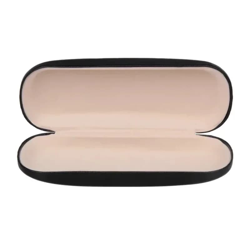 Étui rigide en cuir PU pour lunettes pour hommes et femmes - Étui de protection pour lunettes de lec