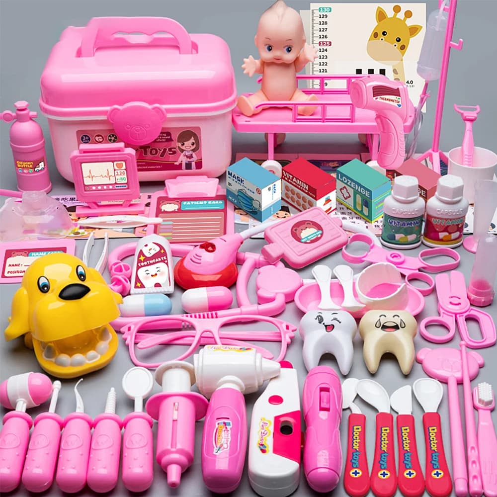 Ensemble de jouets de médecin pour enfants, accessoires d'infirmière de simulation, jouets à domicil