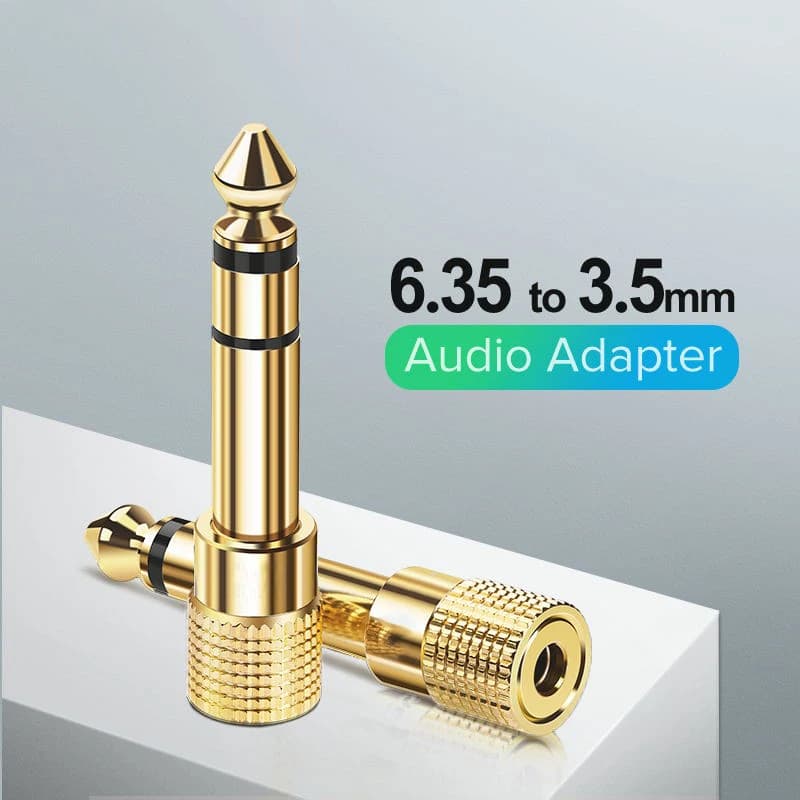 Connecteur de haut-parleur Jack 3.5, 6.35mm mâle à 3.5mm femelle, connecteur Audio 3.5 Jack Aux pour