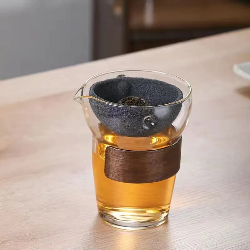 Théière à Filtration sans pores à Rotation de 360 degrés, infuseur de thé en verre, service à thé se
