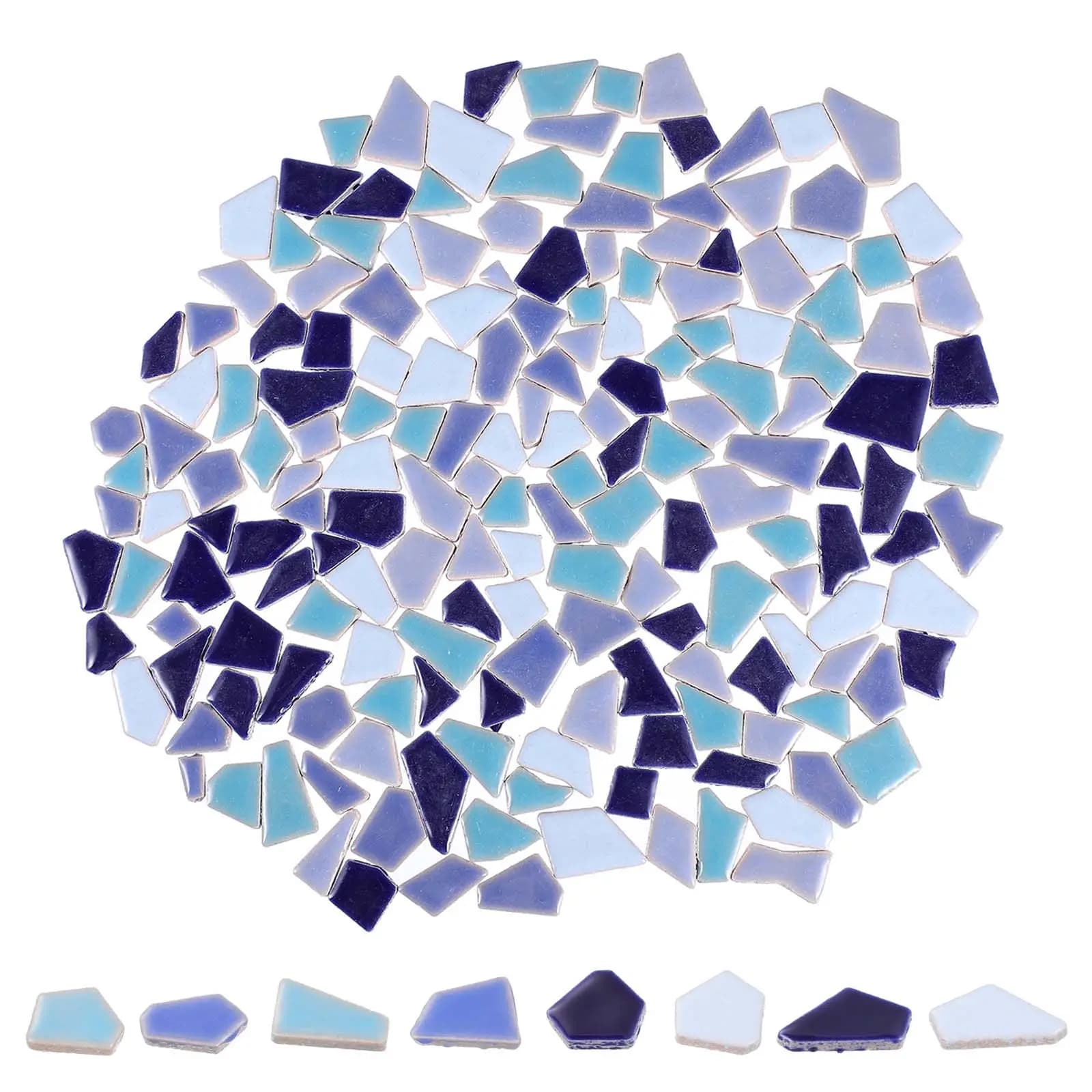 Tuiles de mosaïque DIY colorées, pièces de céramique de forme irrégulière, artisanat créatif, décora