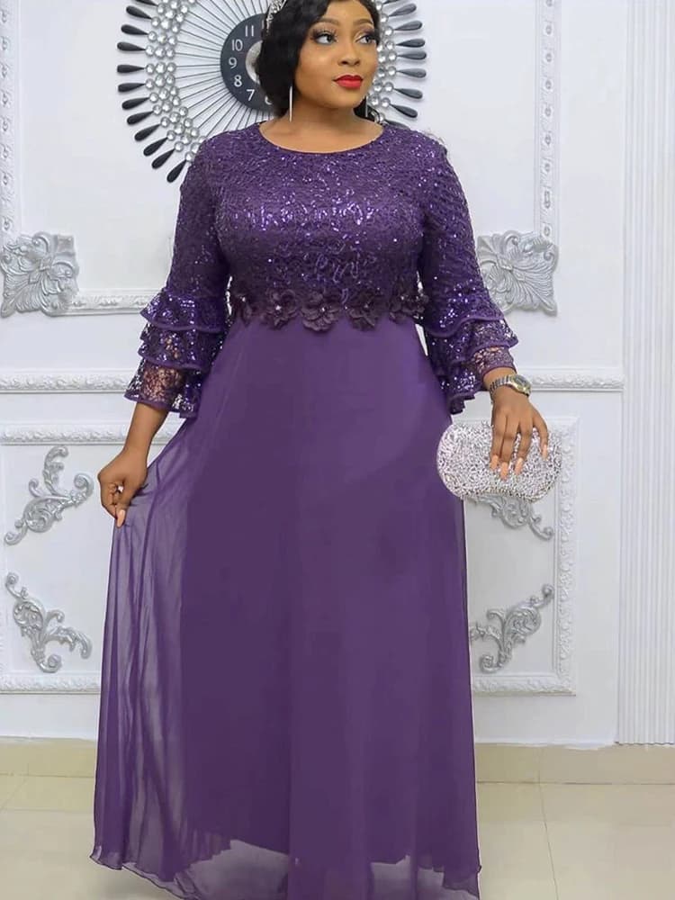 Robe de soirée pour femmes, tenue Dashiki, robe maxi, robe de soirée africaine Dubaï, vêtements de m