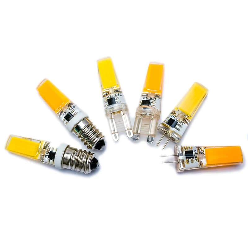 G4 LED COB lampe G9 3W 6W COB LED ampoule E14 Dimmable AC/DC 12V 220V Lampada remplacer halogène lum
