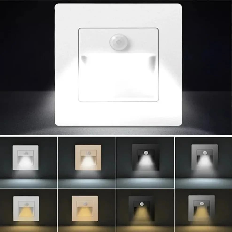 PIR détecteur de mouvement capteur Led escalier lumière infrarouge lampe à Induction humaine marches