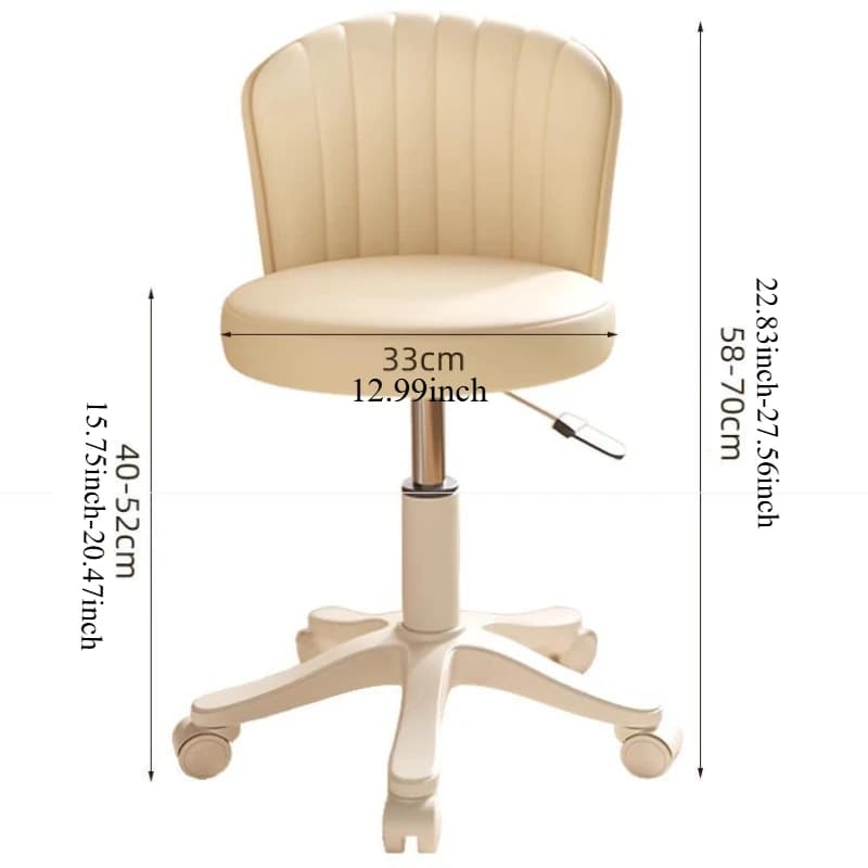 360 °   Chaise rotative, tabouret de maquillage réglable en hauteur, coiffeuse de chambre à coucher,