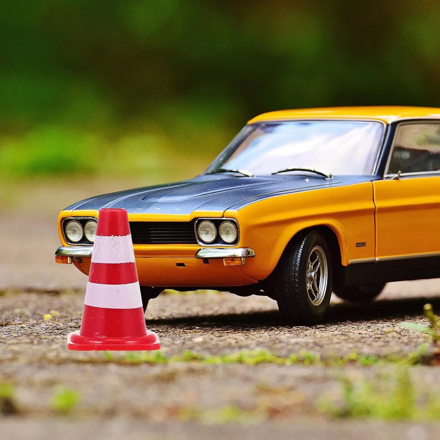 Mini cônes de circulation, petite Simulation rouge, barrage routier de sécurité, décoration de gâtea