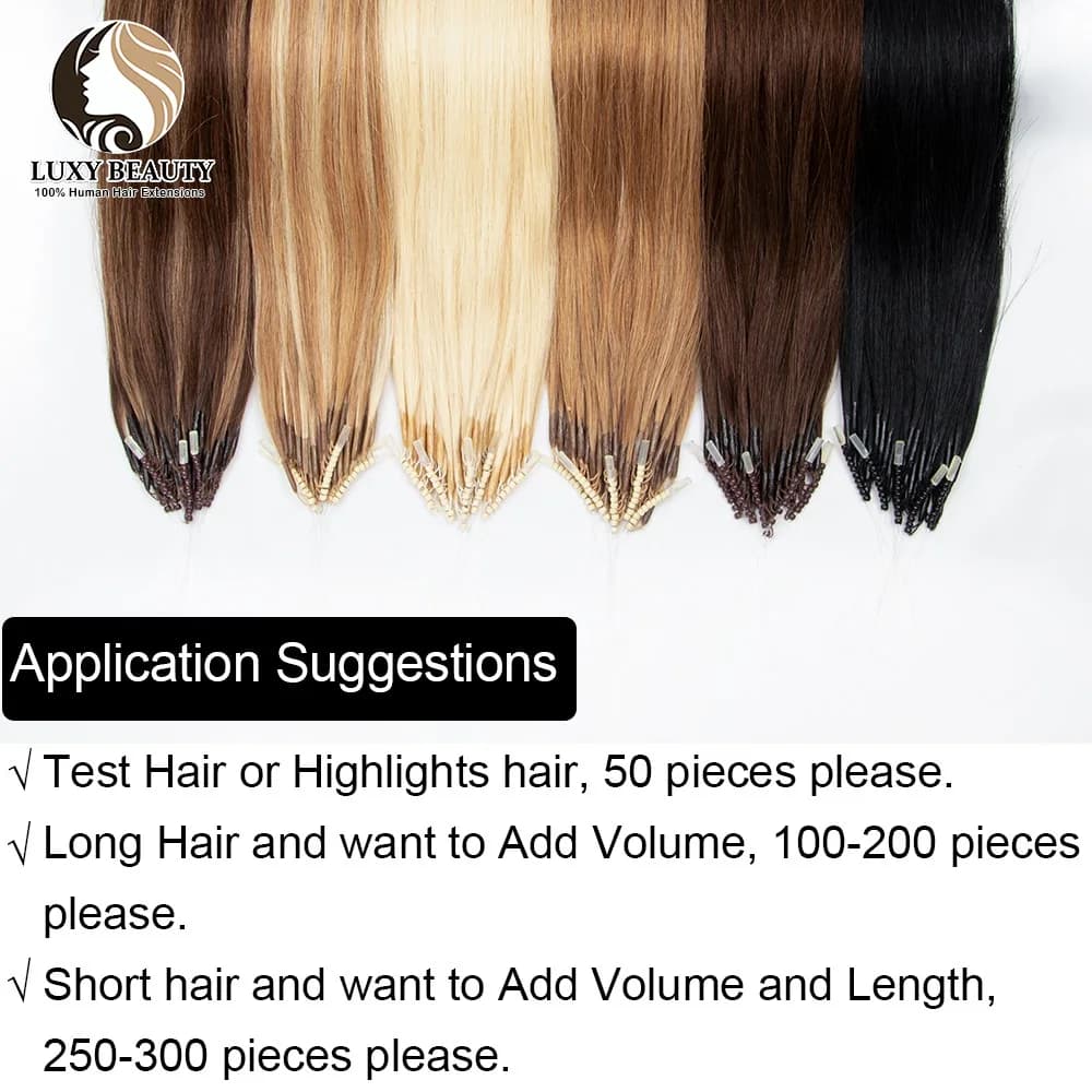 8D Micro perle Extensions de cheveux humains Silicone Nano anneau Extension de cheveux Invisible Min