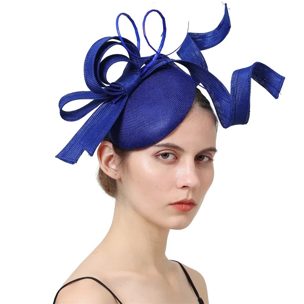 Sinamay-Chapeaux de charme pour dames, accessoires pour cheveux, pinces à cheveux, élégant, fête de 