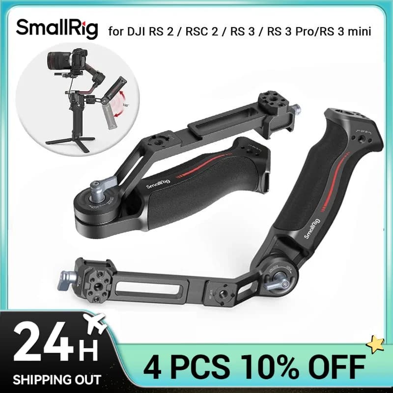 SmallRig-Poignée réglable pour DJI RS 2 / RS 3 / RS 3 Pro/RS 3 Mini / RS 4 Pro/RS 4, stabilisateur d