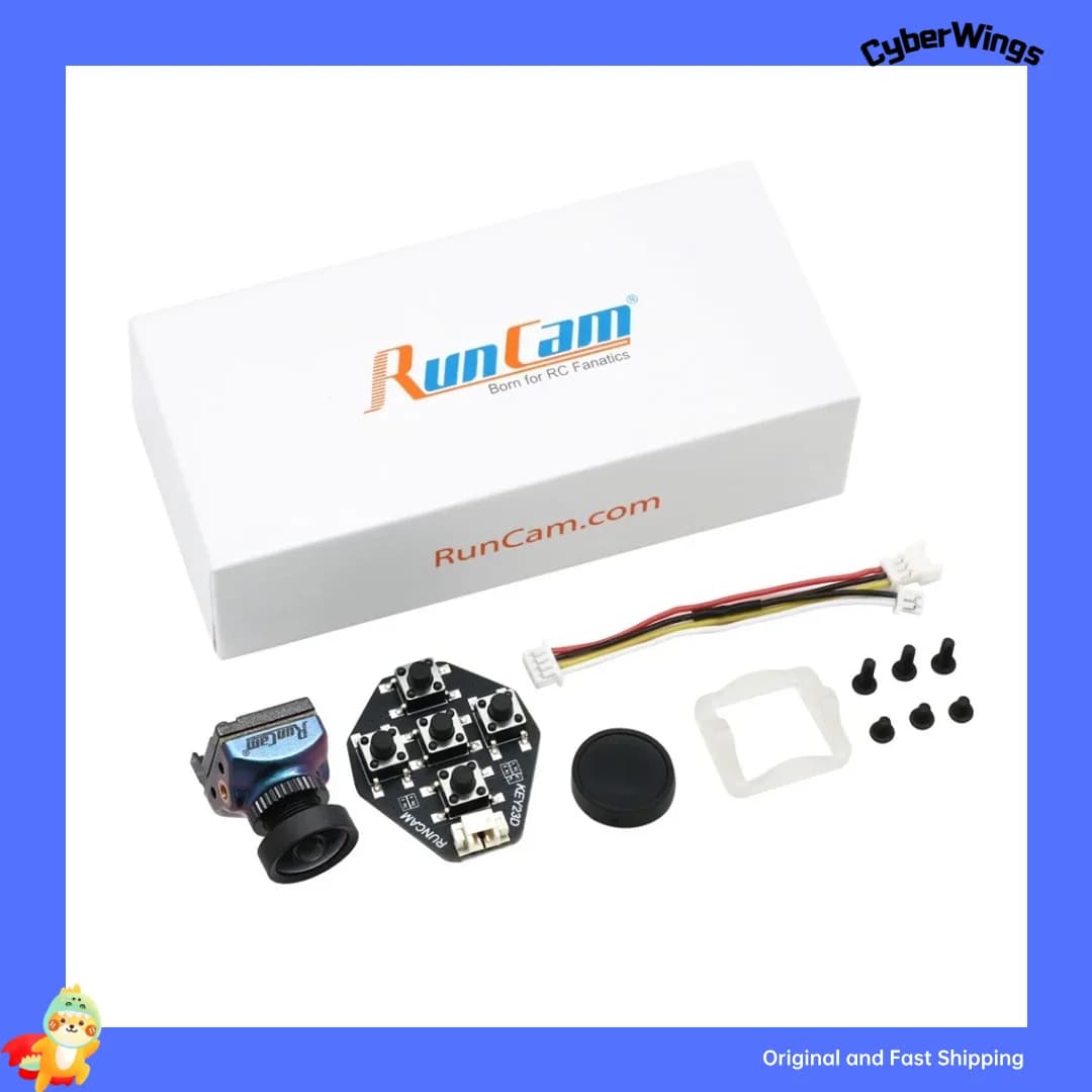 RunCam Racer Nano 4 1200TVL Super WDR capteur CMOS caméra LED étanche Mode de suivi d'éclairage NTSC