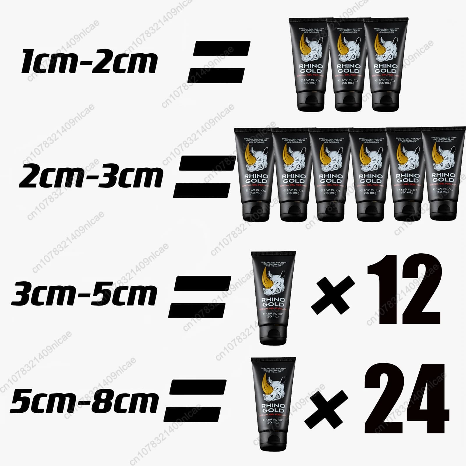 Crème de massage originale Gold Gel pour hommes, huiles pour le pénis, crème d'agrandissement pour l