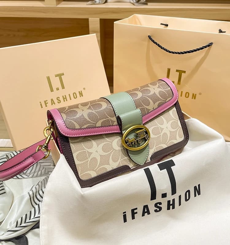 Sac à main pour femmes, nouvelle collection automne/hiver 2021, sac sous les bras de couleur contras
