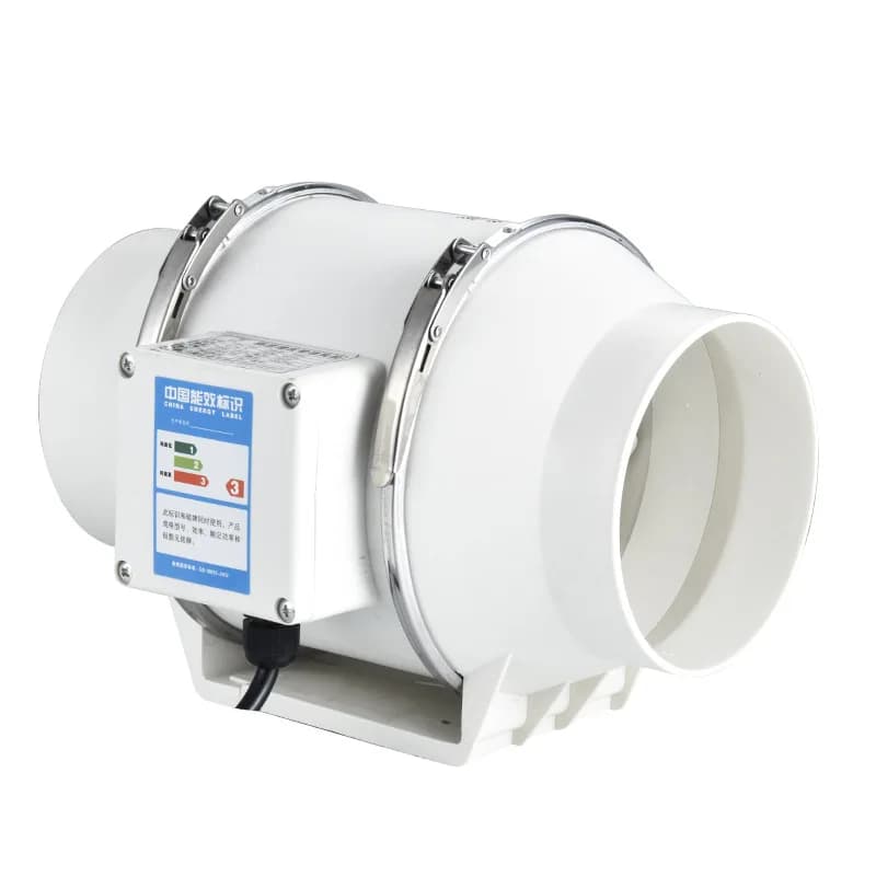 GérHome-Ventilateur en Ligne Silencieux de 4 Pouces, 220V, pour Cuisine, Toilettes, Nettoyage de l'A