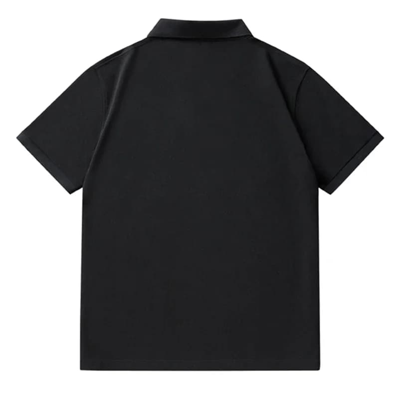 Hommes grande taille Polo surdimensionné 6XL 7XL été à manches courtes t-shirts noir ample homme che