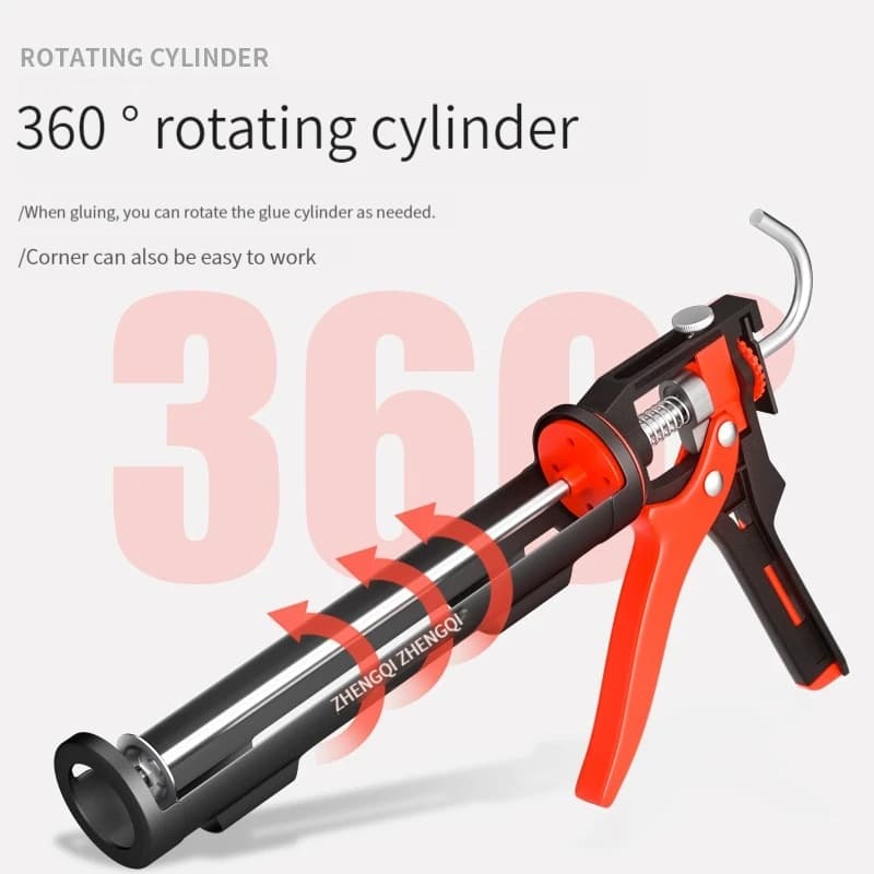 Pistolet à colle pour verre de haute qualité manuel universel 360 °   Pistolet à colle rotatif, outi