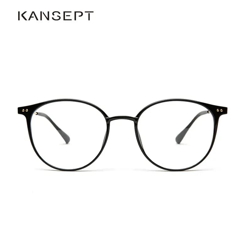 KANSEPT lunettes rondes cadre femmes ultraléger mode myopie Prescription lunettes montures acétate l
