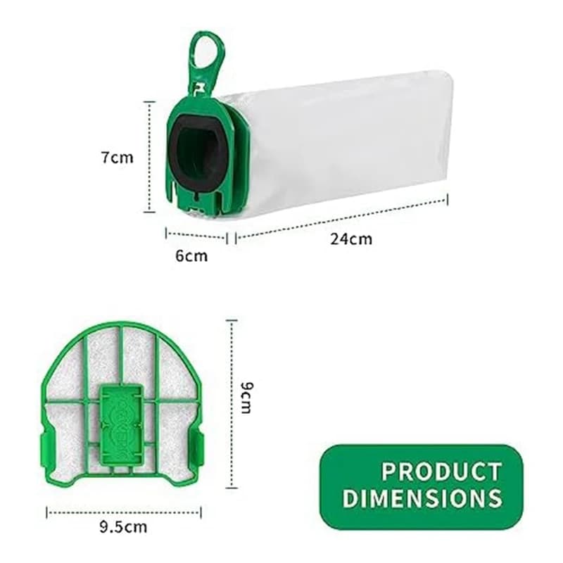 Sacs à poussière pour aspirateur Vorwerk Kobold VB100 yen 100, sacs filtrants avec 3 pièces de recha