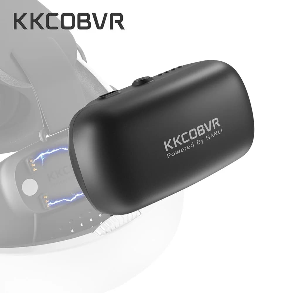 Batterie de sangle de tête noire KKCOBVR P2, adaptée à KKCOBVR Q3PRO, O2, P4, Q2PRO et autres séries