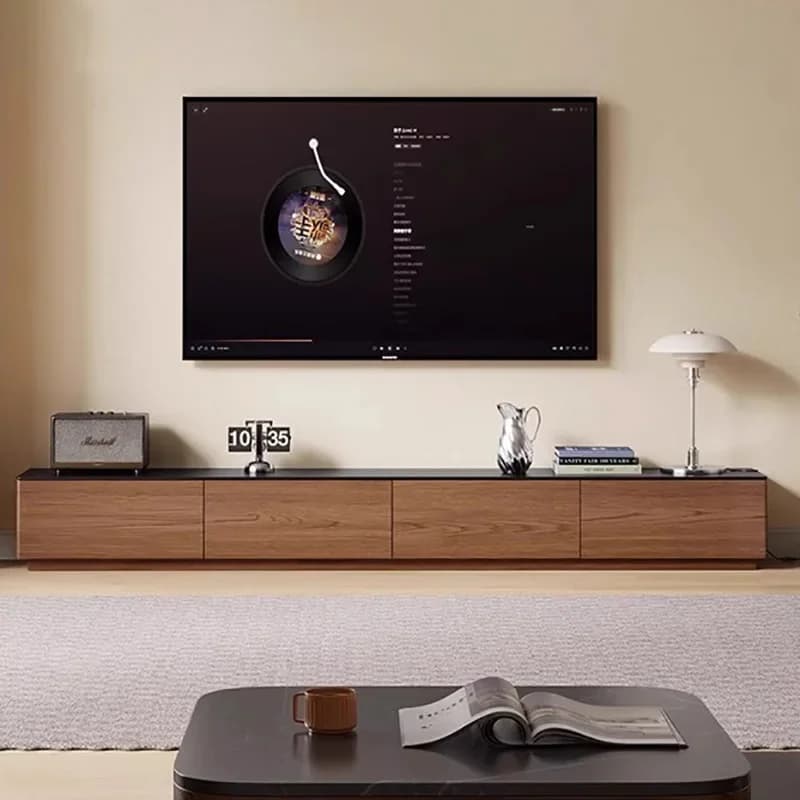 Wabi Sabi meuble Tv moderne élégant rustique salon plancher meuble Tv Premium beauté Soportes De tél