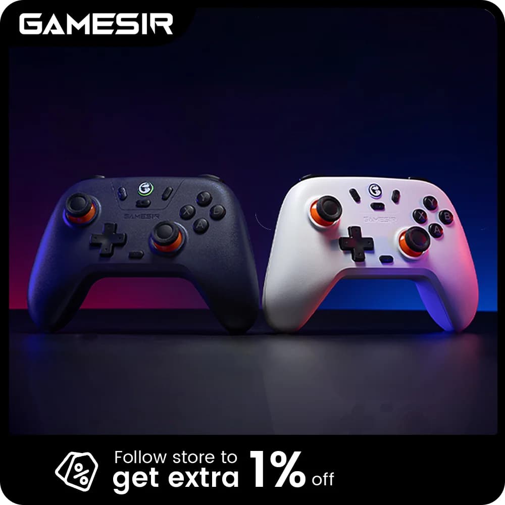 Manette de jeu sans fil GameSir Nova Lite, contrôleur de jeu Bluetooth avec effet Hall pour Switch, 
